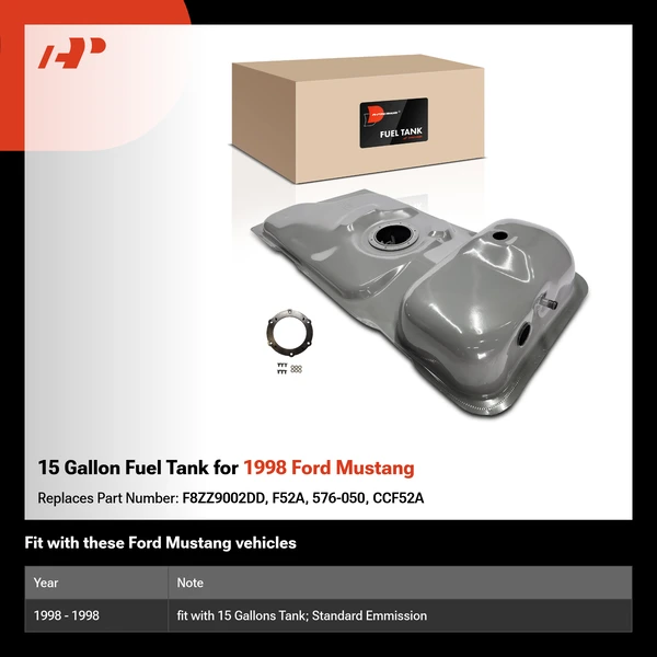 15 Gallon Fuel Tank for 1998 Ford Mustang