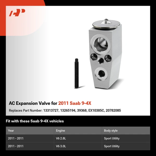AC Expansion Valve for 2011 Saab 9-4X