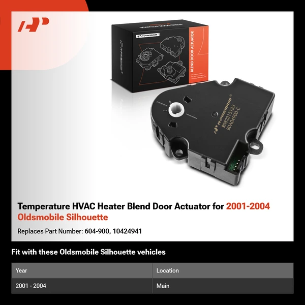 Temperature HVAC Heater Blend Door Actuator for 2001-2004 Oldsmobile Silhouette
