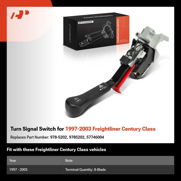 Turn Signal Switch for 1997-2003 Freightliner Century Class