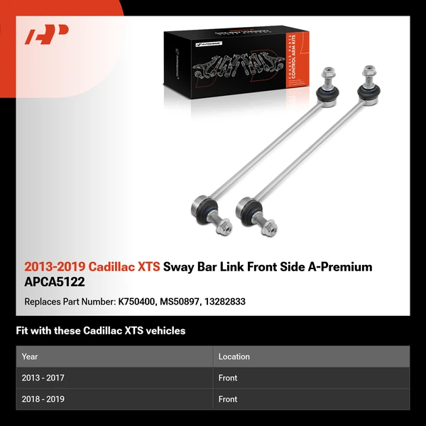 2013-2019 Cadillac XTS Sway Bar Link Front Side A-Premium APCA5122