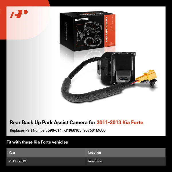 Rear Back Up Park Assist Camera for 2011-2013 Kia Forte