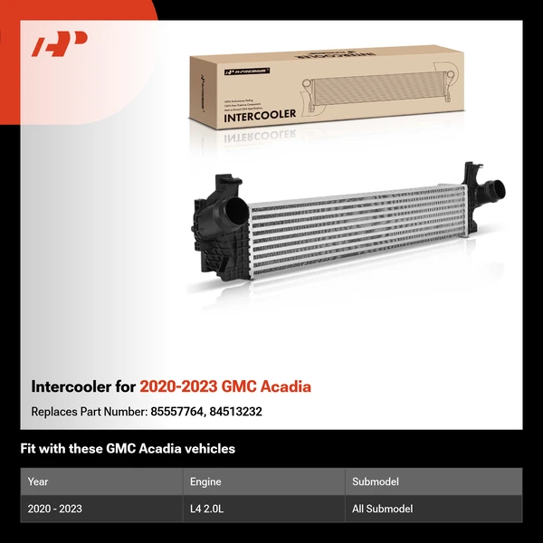 Intercooler for 2020-2023 GMC Acadia