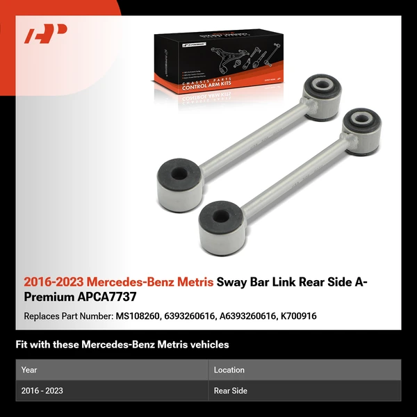 2016-2023 Mercedes-Benz Metris Sway Bar Link Rear Side A-Premium APCA7737