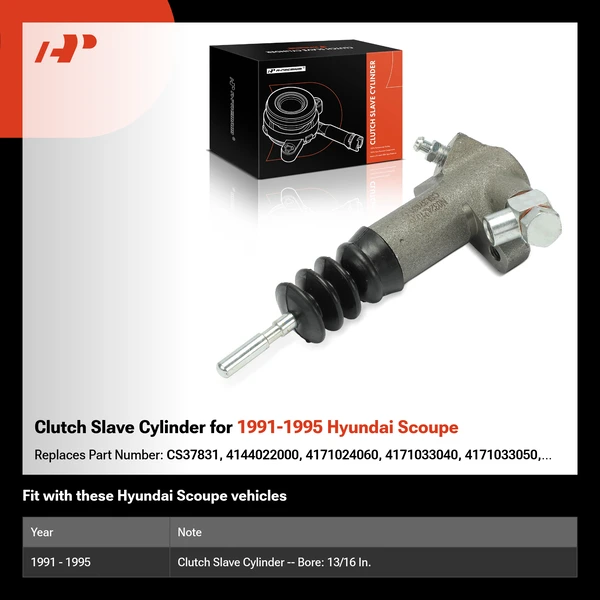 Clutch Slave Cylinder for 1991-1995 Hyundai Scoupe