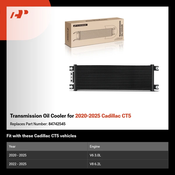 Transmission Oil Cooler for 2020-2025 Cadillac CT5