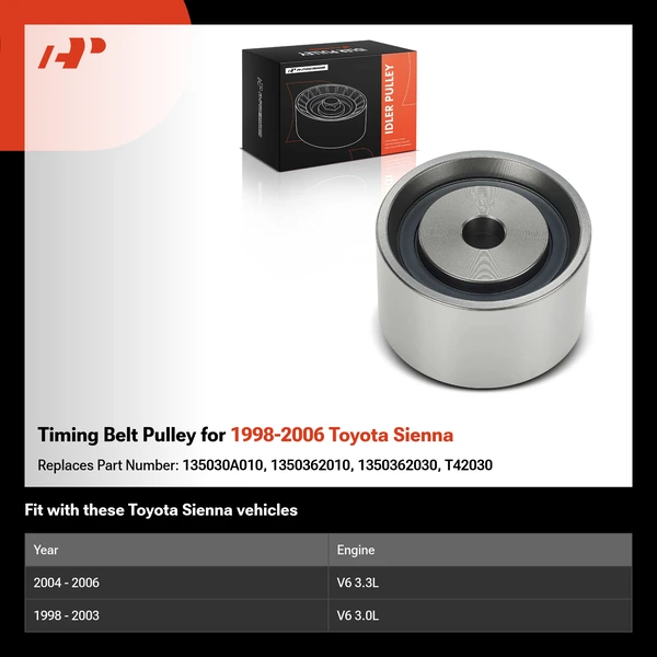 Timing Belt Pulley for 1998-2006 Toyota Sienna