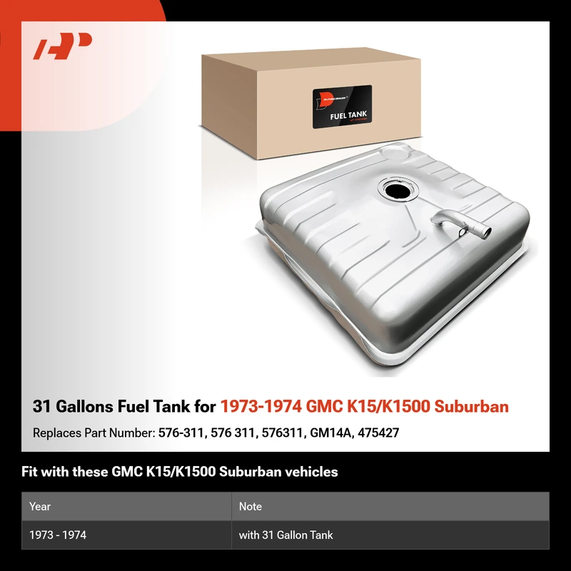31 Gallons Fuel Tank for 1973-1974 GMC K15/K1500 Suburban