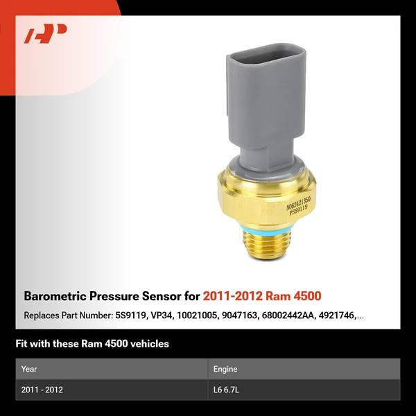 Barometric Pressure Sensor for 2011-2012 Ram 4500