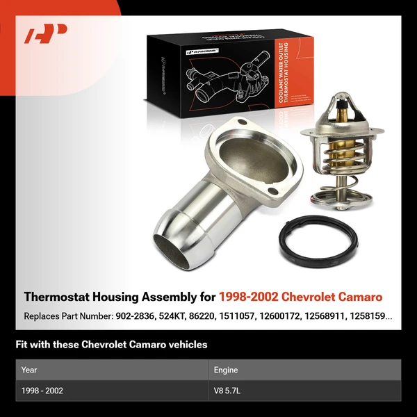 Thermostat Housing Assembly for 1998-2002 Chevrolet Camaro