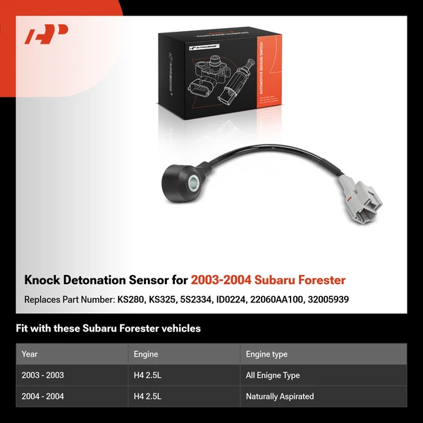 Knock Detonation Sensor for 2003-2004 Subaru Forester