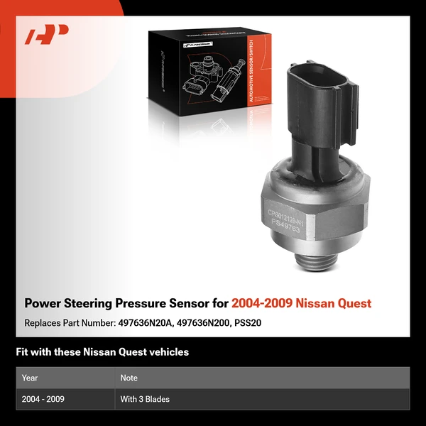 Power Steering Pressure Sensor for 2004-2009 Nissan Quest