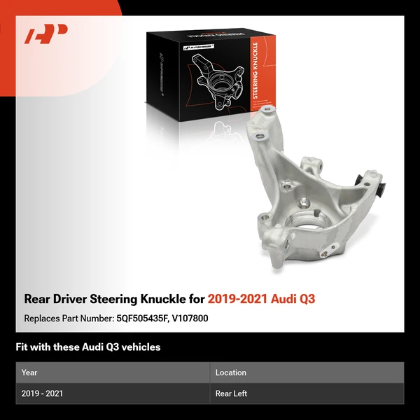 Rear Driver Steering Knuckle for 2019-2021 Audi Q3