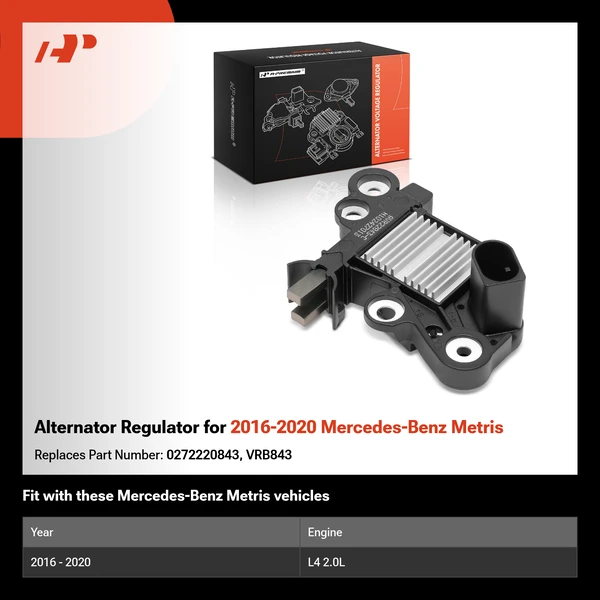 Alternator Regulator for 2016-2020 Mercedes-Benz Metris