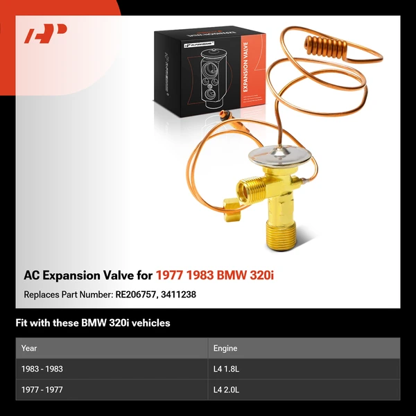 AC Expansion Valve for 1977 1983 BMW 320i