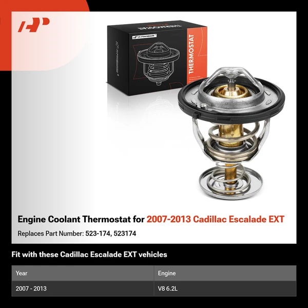 Engine Coolant Thermostat for 2007-2013 Cadillac Escalade EXT