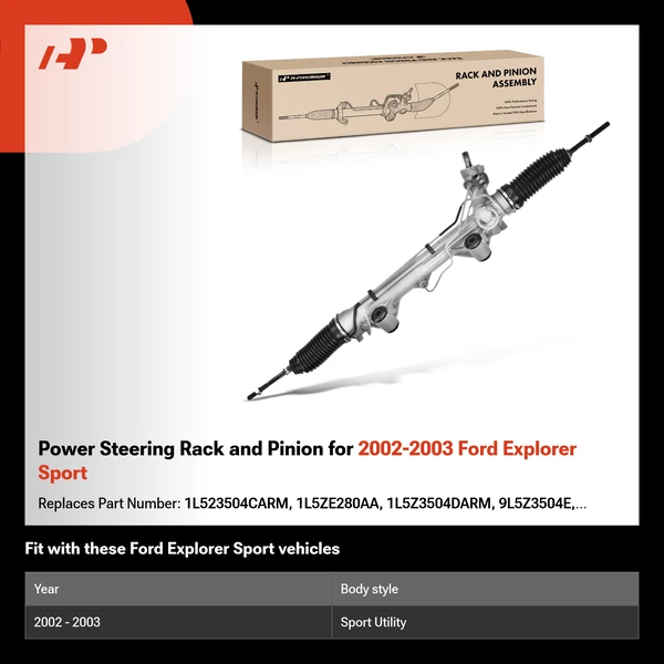 Power Steering Rack and Pinion for 2002-2003 Ford Explorer Sport