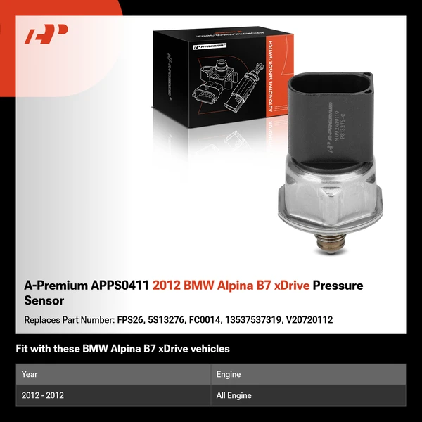 A-Premium APPS0411 2012 BMW Alpina B7 xDrive Pressure Sensor