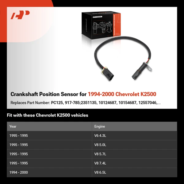 Crankshaft Position Sensor for 1994-2000 Chevrolet K2500