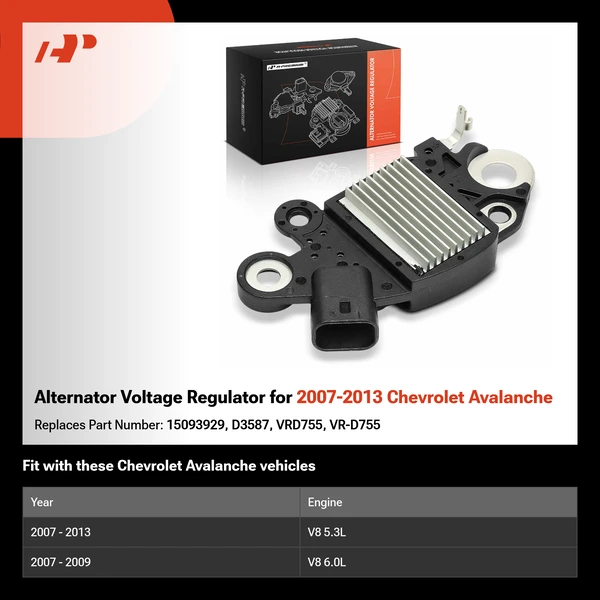 Alternator Voltage Regulator for 2007-2013 Chevrolet Avalanche
