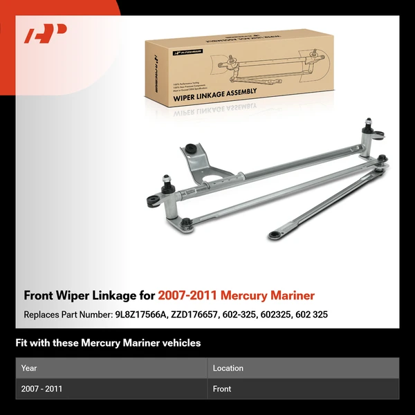 Front Wiper Linkage for 2007-2011 Mercury Mariner