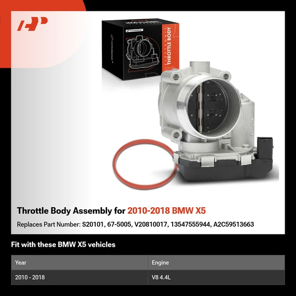 Throttle Body Assembly for 2010-2018 BMW X5
