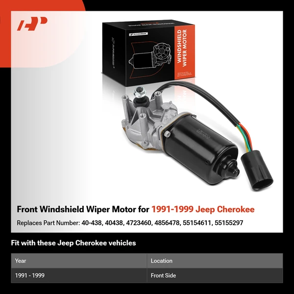Front Windshield Wiper Motor for 1991-1999 Jeep Cherokee