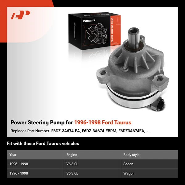 Power Steering Pump for 1996-1998 Ford Taurus