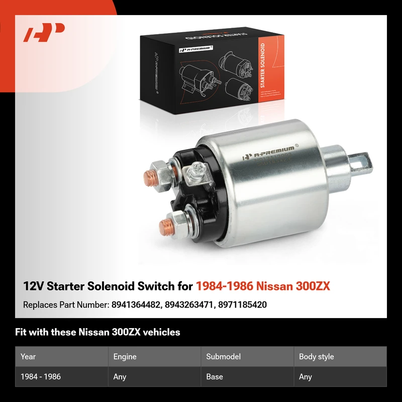 12V Starter Solenoid Switch for 1984-1986 Nissan 300ZX
