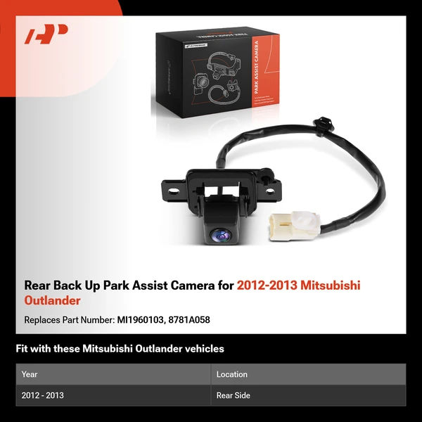Rear Back Up Park Assist Camera for 2012-2013 Mitsubishi Outlander