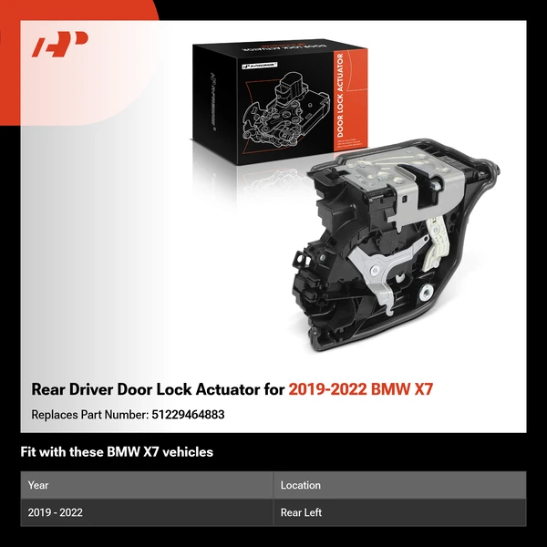 Rear Driver Door Lock Actuator for 2019-2022 BMW X7