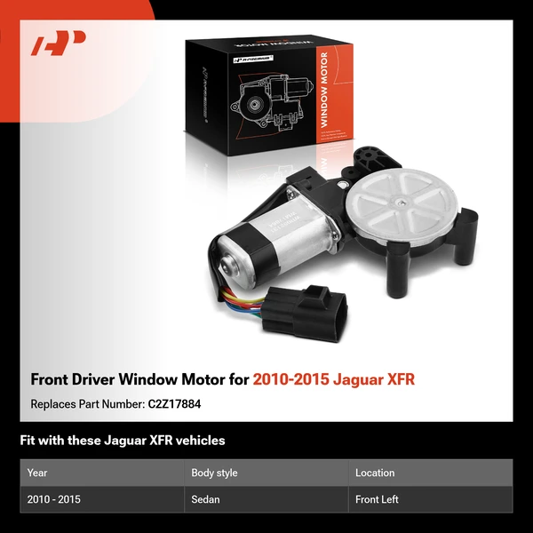 Front Driver Window Motor for 2010-2015 Jaguar XFR