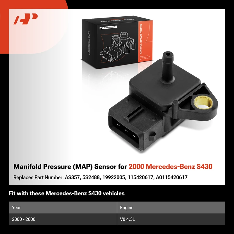 Manifold Pressure (MAP) Sensor for 2000 Mercedes-Benz S430