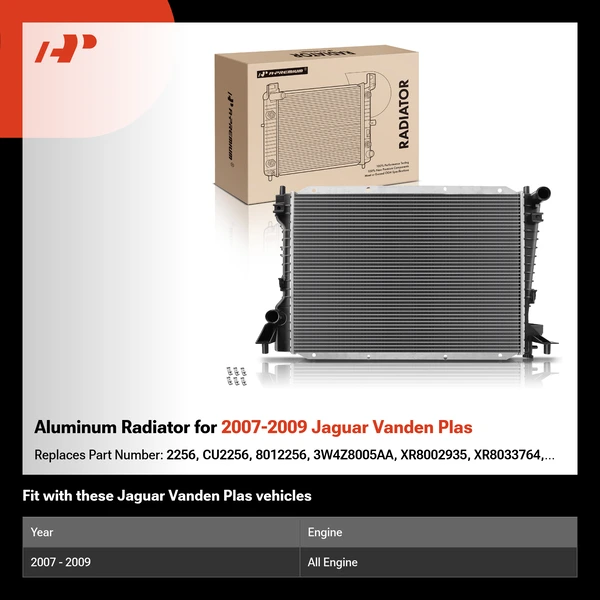 Aluminum Radiator for 2007-2009 Jaguar Vanden Plas