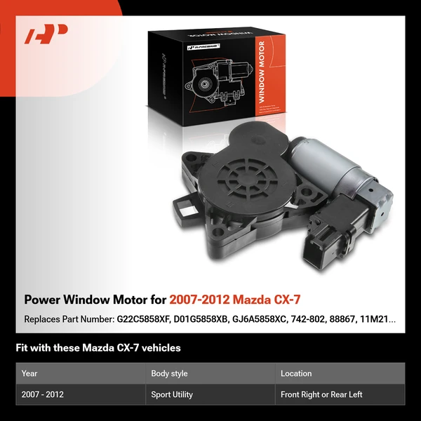 Power Window Motor for 2007-2012 Mazda CX-7