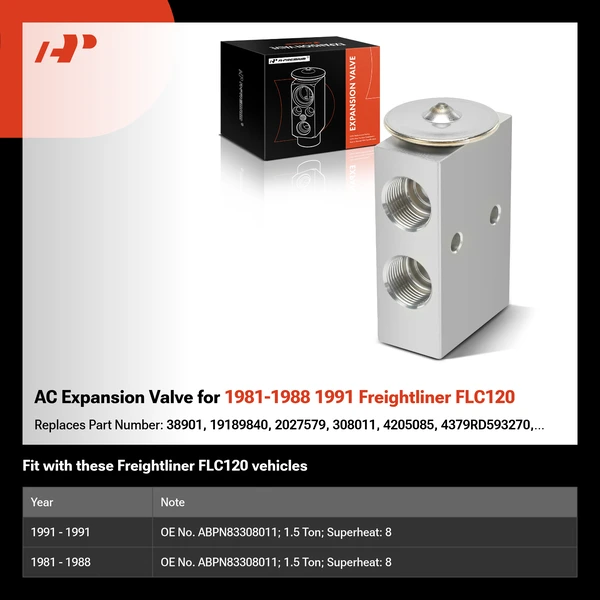AC Expansion Valve for 1981-1988 1991 Freightliner FLC120