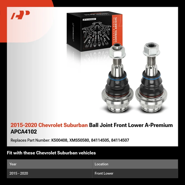 2015-2020 Chevrolet Suburban Ball Joint Front Lower A-Premium APCA4102