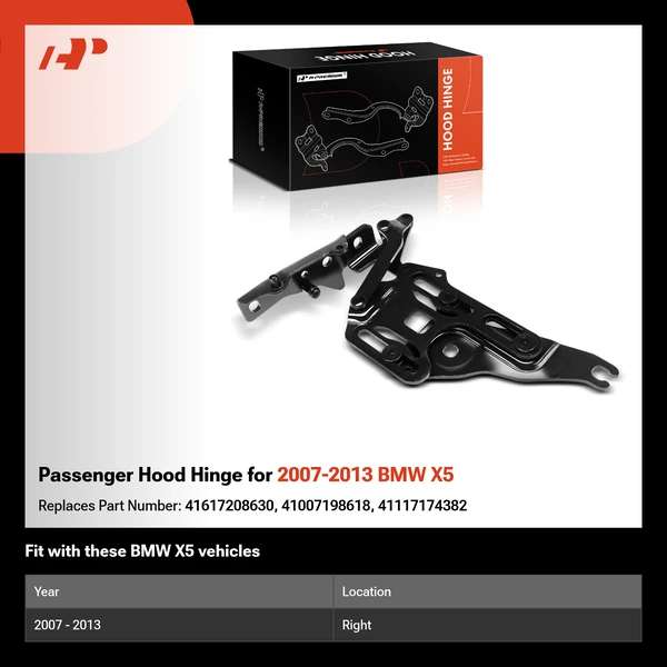 Passenger Hood Hinge for 2007-2013 BMW X5