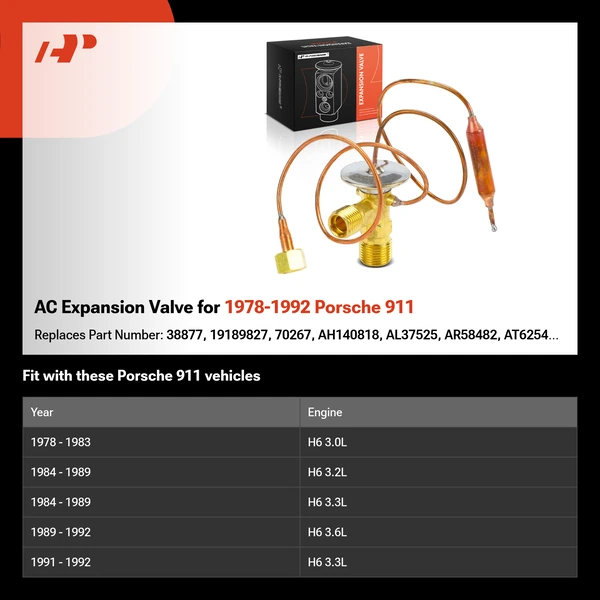 AC Expansion Valve for 1978-1992 Porsche 911