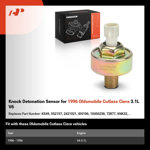 Knock Detonation Sensor for 1996 Oldsmobile Cutlass Ciera 3.1L V6