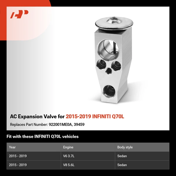 AC Expansion Valve for 2015-2019 INFINITI Q70L