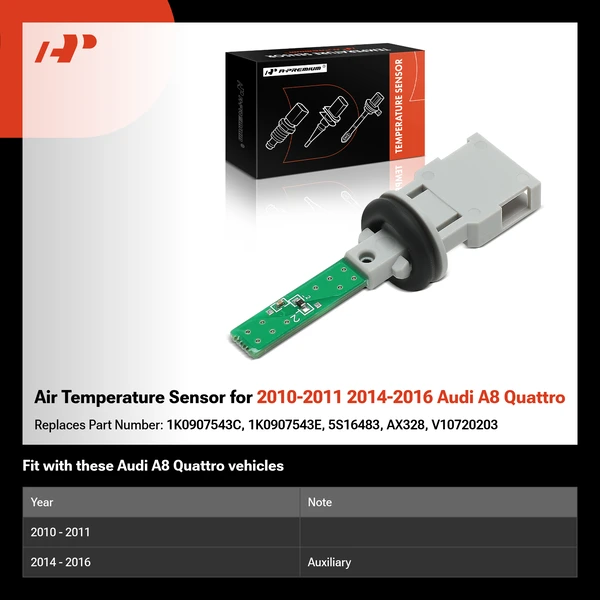 Air Temperature Sensor for 2010-2011 2014-2016 Audi A8 Quattro
