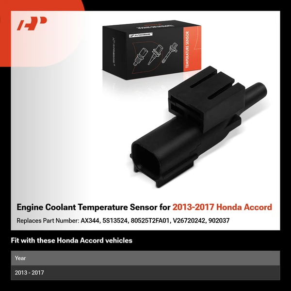 Engine Coolant Temperature Sensor for 2013-2017 Honda Accord