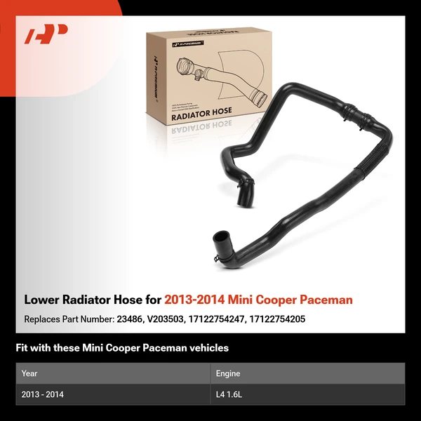 Lower Radiator Hose for 2013-2014 Mini Cooper Paceman