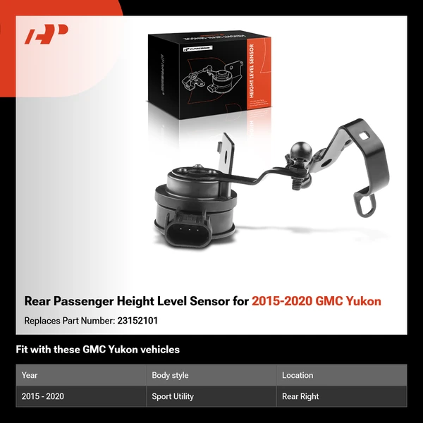 Rear Passenger Height Level Sensor for 2015-2020 GMC Yukon