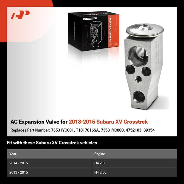 AC Expansion Valve for 2013-2015 Subaru XV Crosstrek
