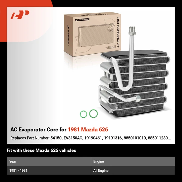 AC Evaporator Core for 1981 Mazda 626