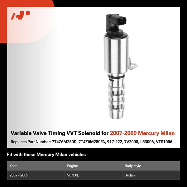 Variable Valve Timing VVT Solenoid for 2007-2009 Mercury Milan