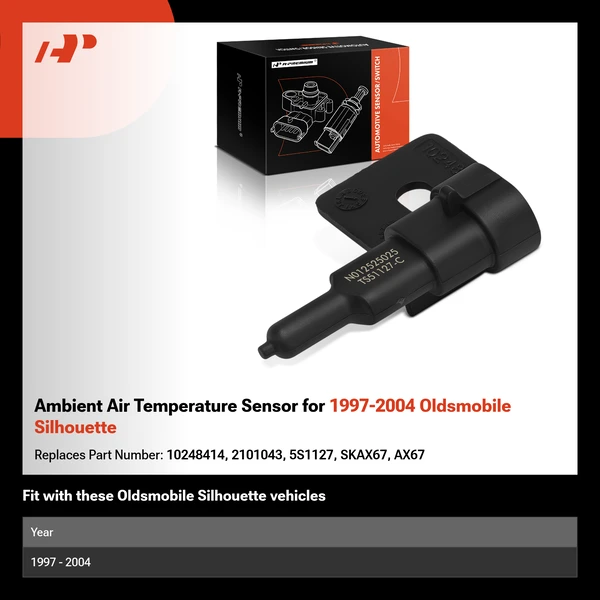 Ambient Air Temperature Sensor for 1997-2004 Oldsmobile Silhouette