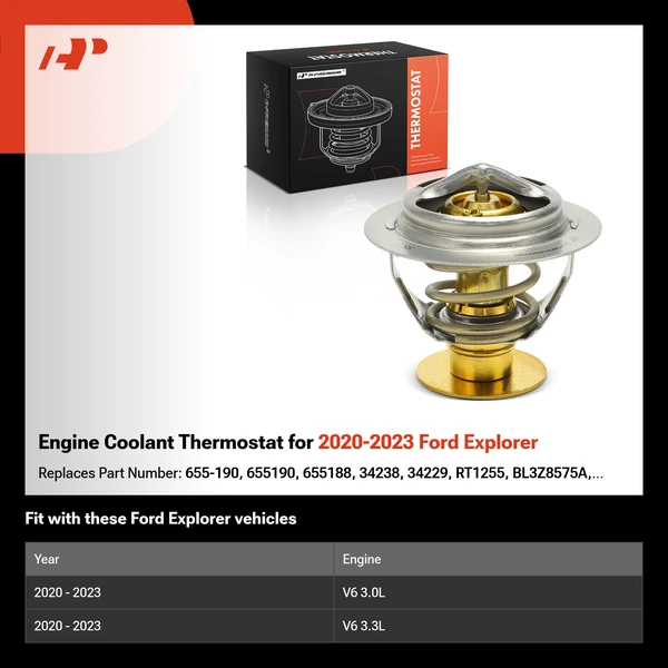 Engine Coolant Thermostat for 2020-2023 Ford Explorer